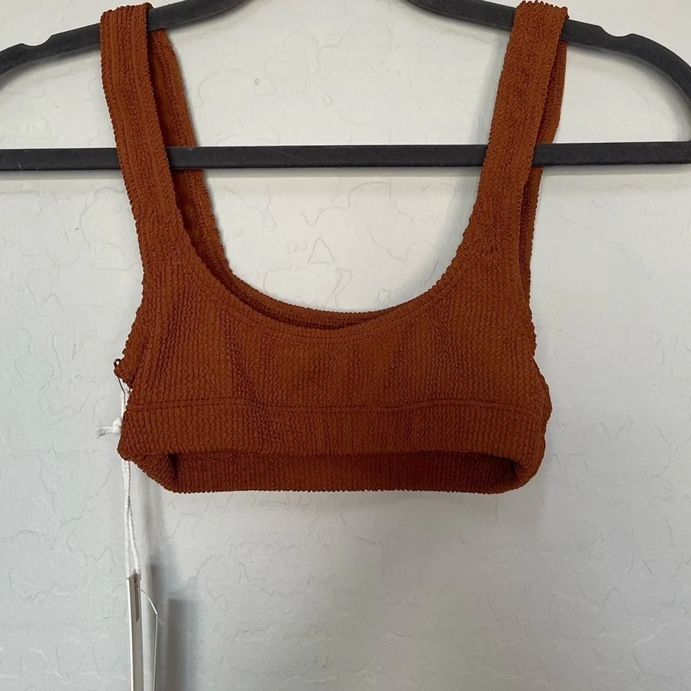 Good American Always Fits Scoop Bra Top in Chai XS